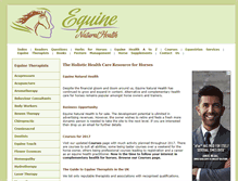 Tablet Screenshot of equine-natural-health.co.uk